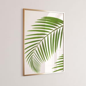 Palm Leaf Print Printable Wall Art Digital Prints Home Decor Branch ...
