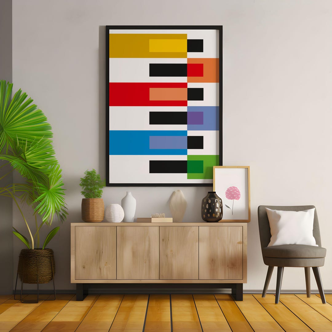 Printable Colorful Art Digital Prints Wall Geometric Art Home ...