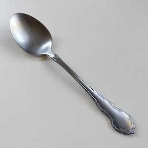 Oneida Community Cube Tennyson 6&quot; Teaspoon Stainless Steel USA