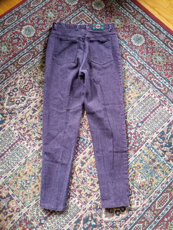 Vintage 80s 90s Watch LA! Purple Jeans Acid Wash … - image 7