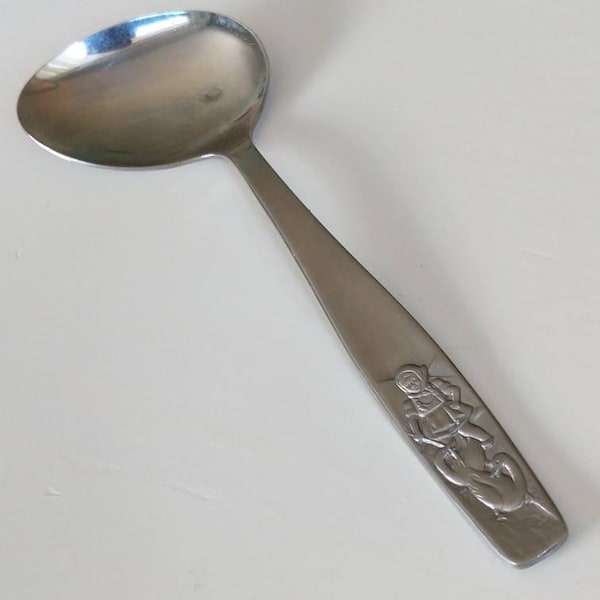 Vintage Herosil Germany HEO13 Medicine Spoon Stainless Steel 18-8