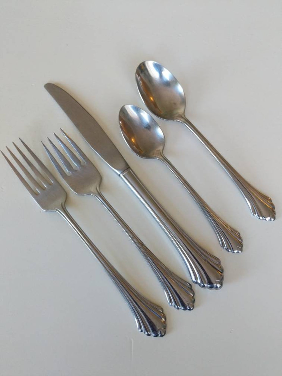 Oneida Bancroft Flatware Five 5 Piece Place Setting USA Etsy