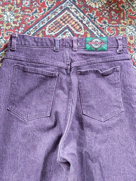 Vintage 80s 90s Watch LA! Purple Jeans Acid Wash … - image 8