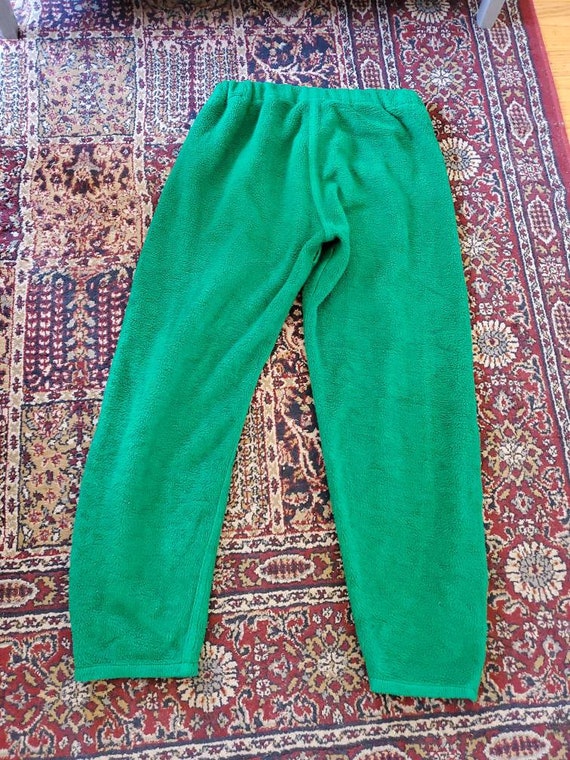 Vintage 50s Wilson Sporting Goods Green Fleece Sw… - image 2