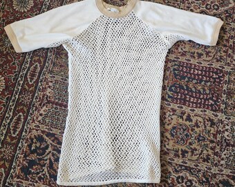 Vintage 70s Play Skins Allen A Mens Knit Shirt Large
