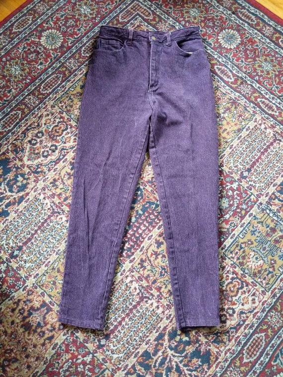 Vintage 80s 90s Watch LA! Purple Jeans Acid Wash … - image 2