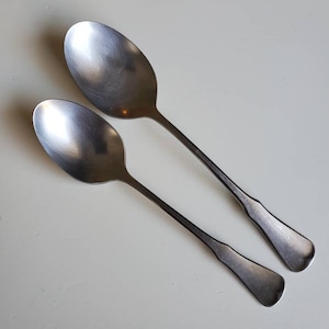 Vintage Oneida Community Stainless Patrick Henry Place Oval Soup Spoon and Teaspoon