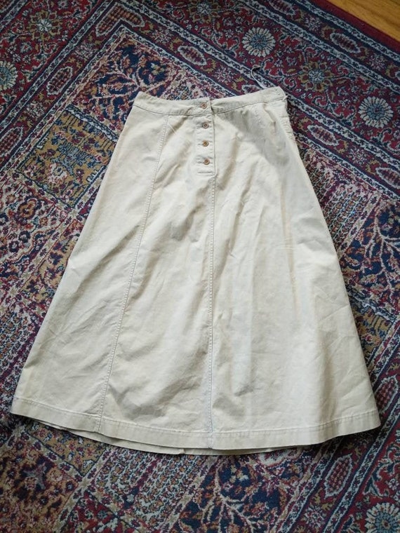 45RPM& Khaki Skirt Button down Tie Side Made in J… - image 1