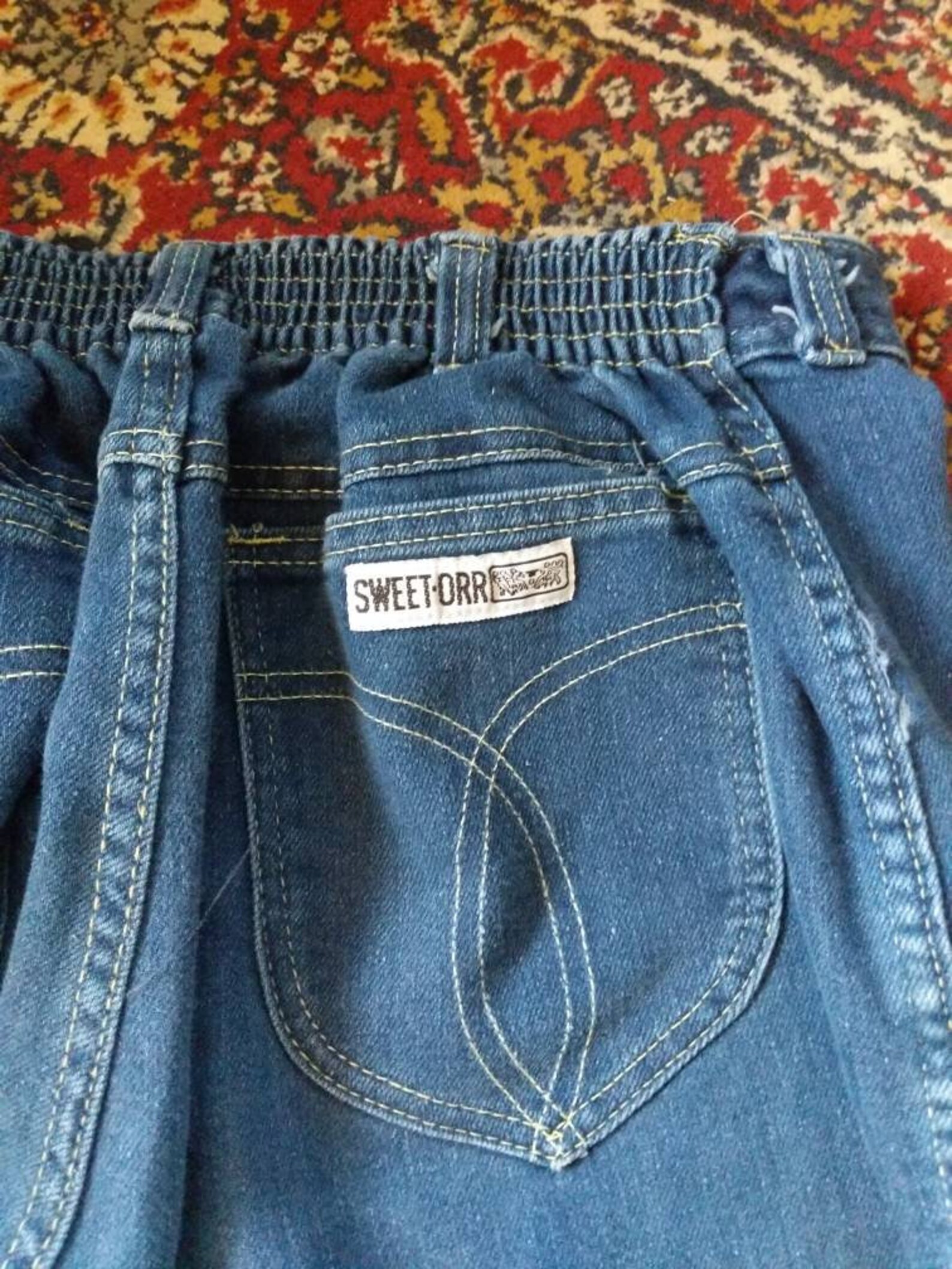 Sweet Orr Vintage 70s Elastic Waist Denim Jeans Size 36 | Etsy