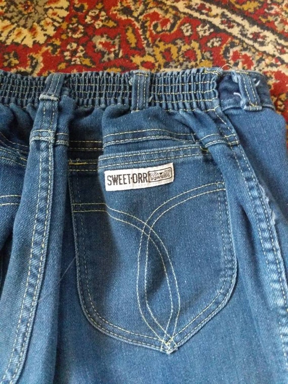 Sweet Orr Vintage 70s Elastic Waist Denim Jeans Si