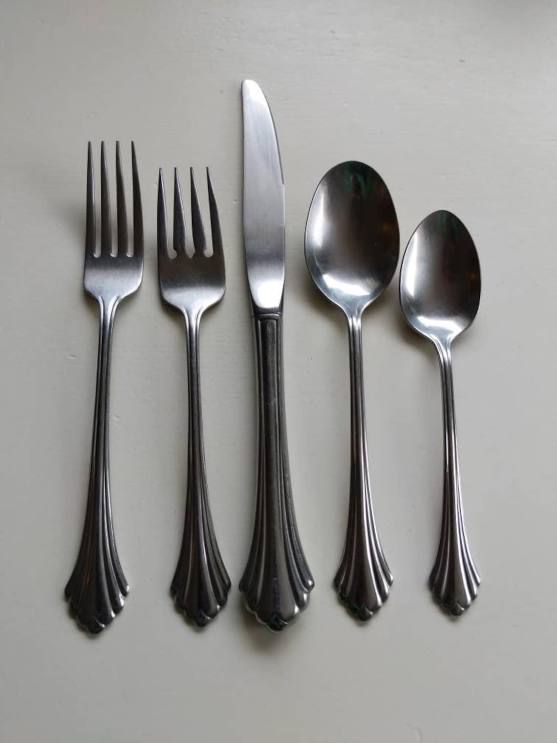 Oneida Bancroft Flatware Five 5 Piece Place Setting USA Etsy