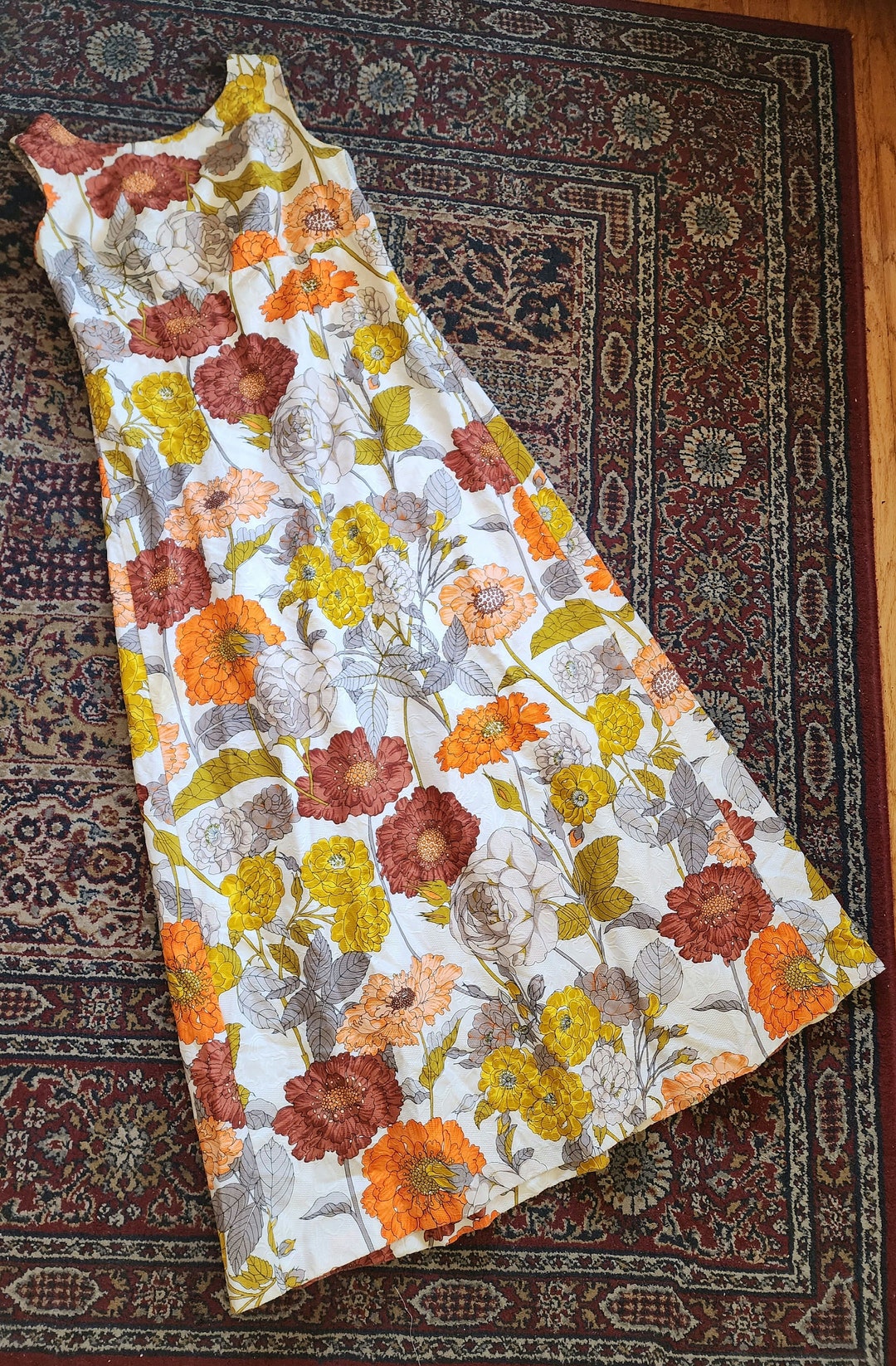Vintage 60s 70s Karen Ann Hawaiian Maxi Dress Made in Hawaii - Etsy