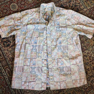 Vintage 90s Reyn Spooner Hawaiian Traditionals Button Up Shirt