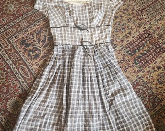 Vintage 50s Pat Premo California Dress Conmatic Zipper