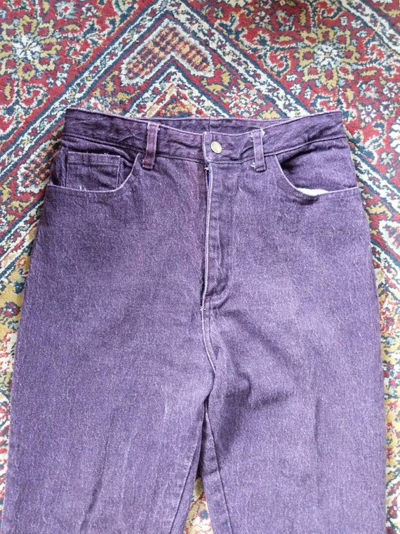 Vintage 80s 90s Watch LA! Purple Jeans Acid Wash … - image 3