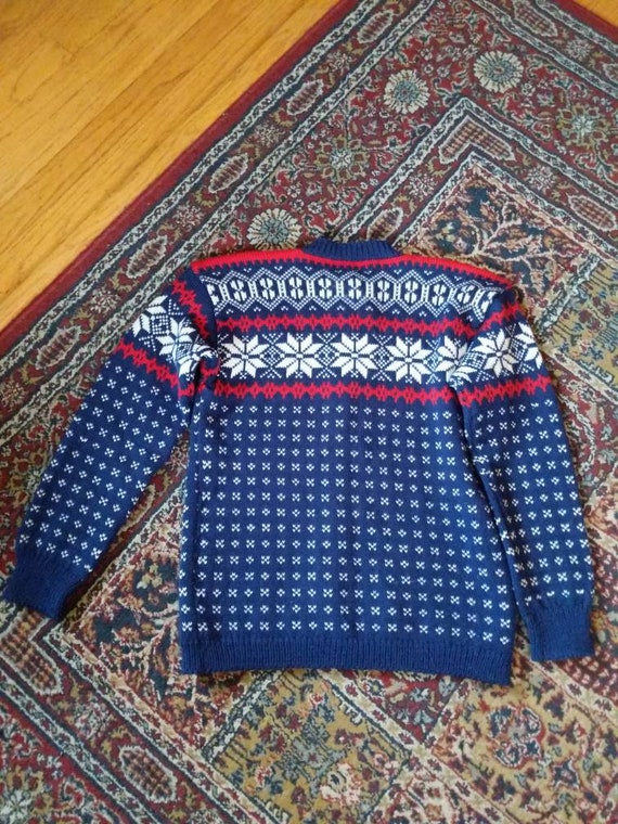 Vintage Christmas Wool Snowflake Austrian Nordic … - image 4