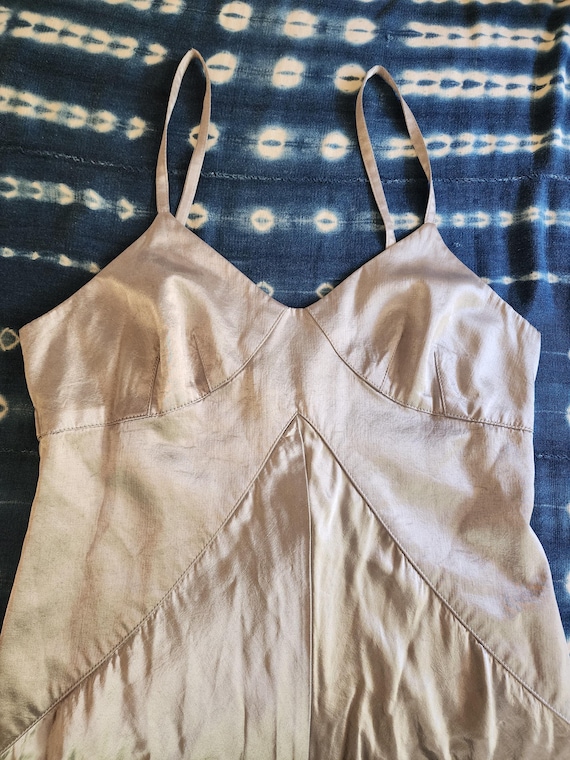 sue wong silver dress Vintage 80s Sue Wong Silver Strappy Maxi Dress Size Large Rayon Acetate