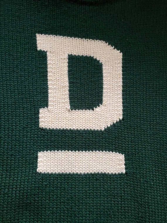 Vintage 40s Dartmouth College Football Letterman … - image 2