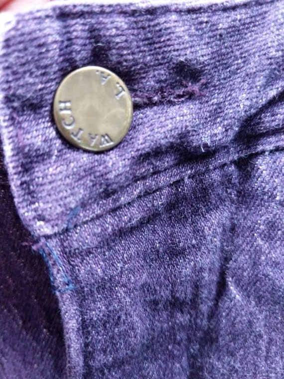 Vintage 80s 90s Watch LA! Purple Jeans Acid Wash … - image 4