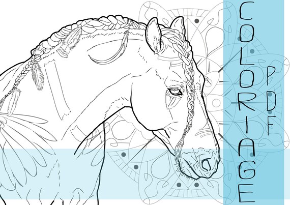 Coloriage Le Cheval Au Mandala