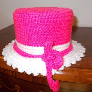 Klohut -Klohhütchen Toilet paper Hat in pink