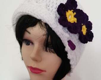 Vintage beanie hood ear warmer in 20s 30s style