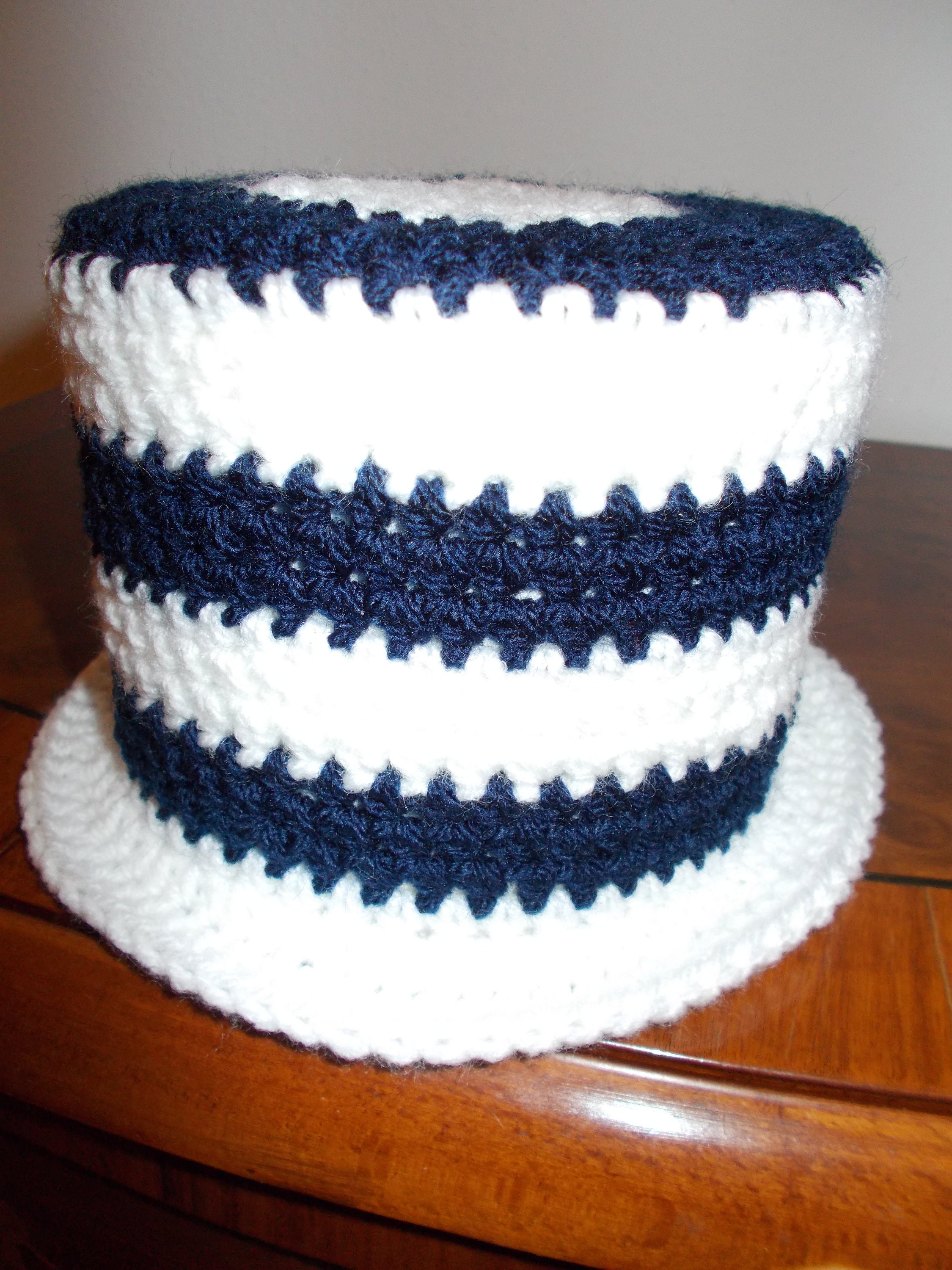 Toilet Hat Toilet Paper Hat in Blue/white Etsy