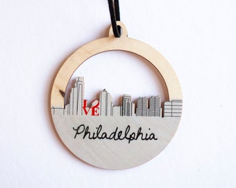 Philadelphia Skyline Ornament