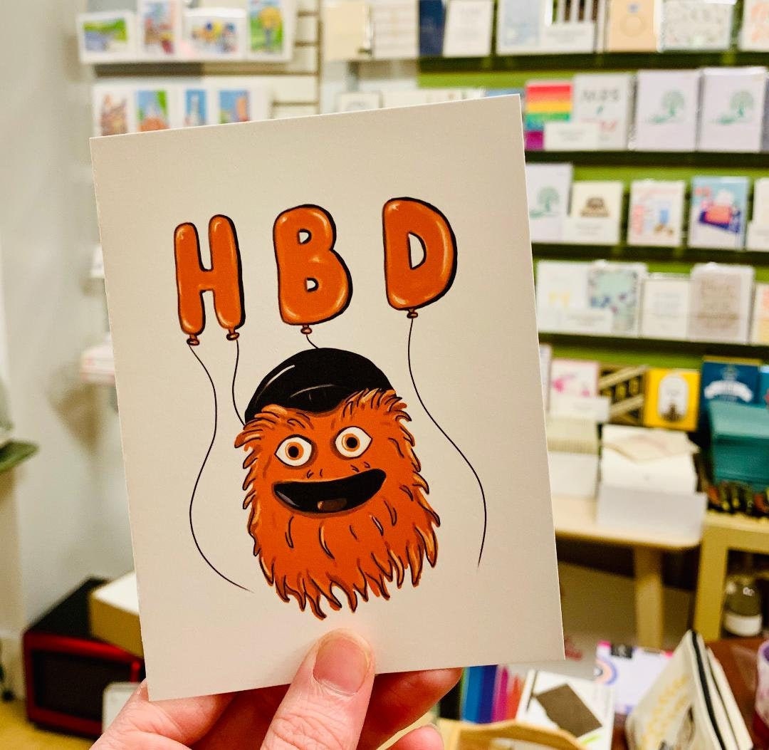 Gritty Mascot Flyers Fan Funny Philly Birthday Card -  Canada