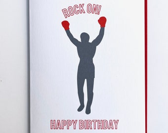 Birthday Card, Rocky Birthday Card, Rocky Balboa Card, Philly Birthday Card, Philadelphia themed card, Philadelphia Card