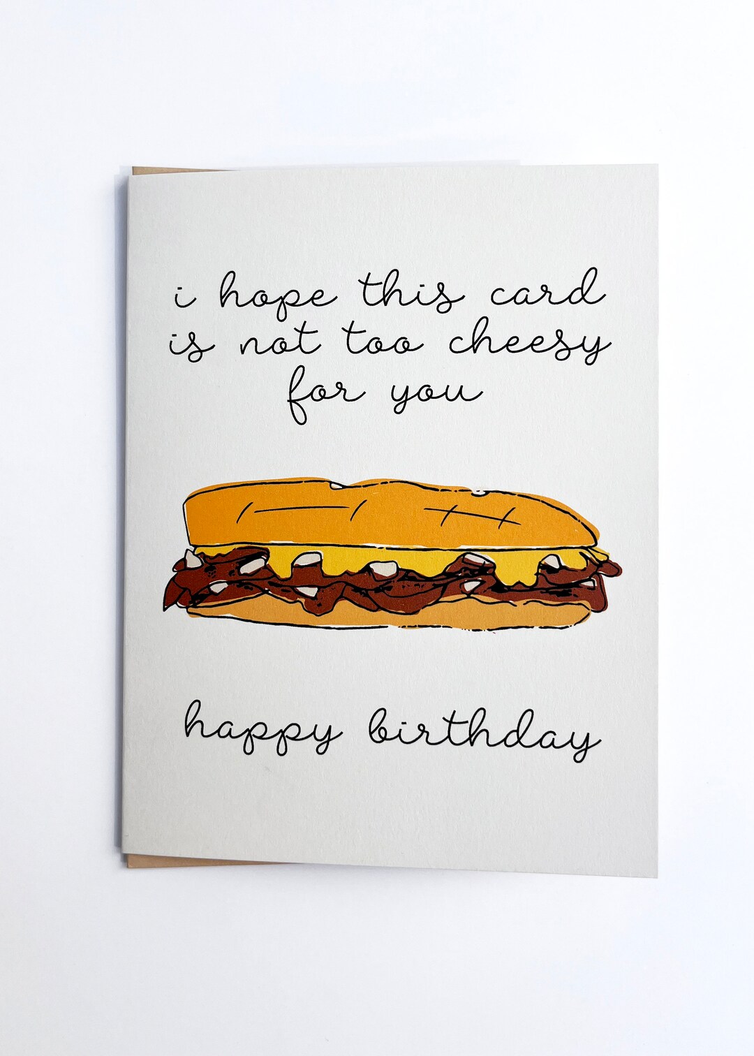 Cheesesteak Birthday Card - Etsy