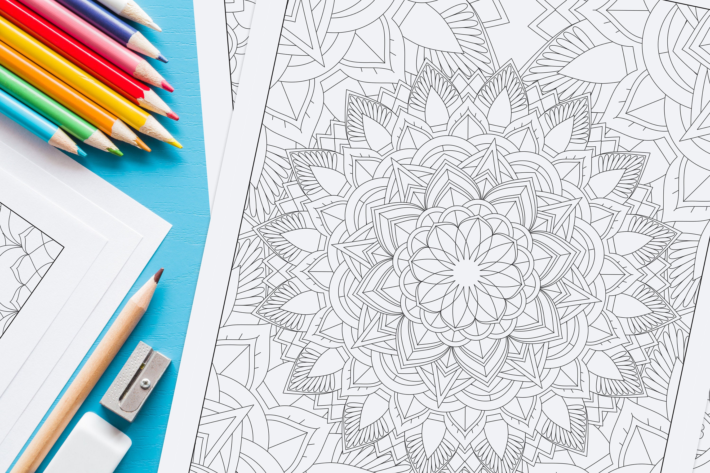 Download Adult Coloring Book Pdf Adult Mandala Coloring Book Printable Etsy