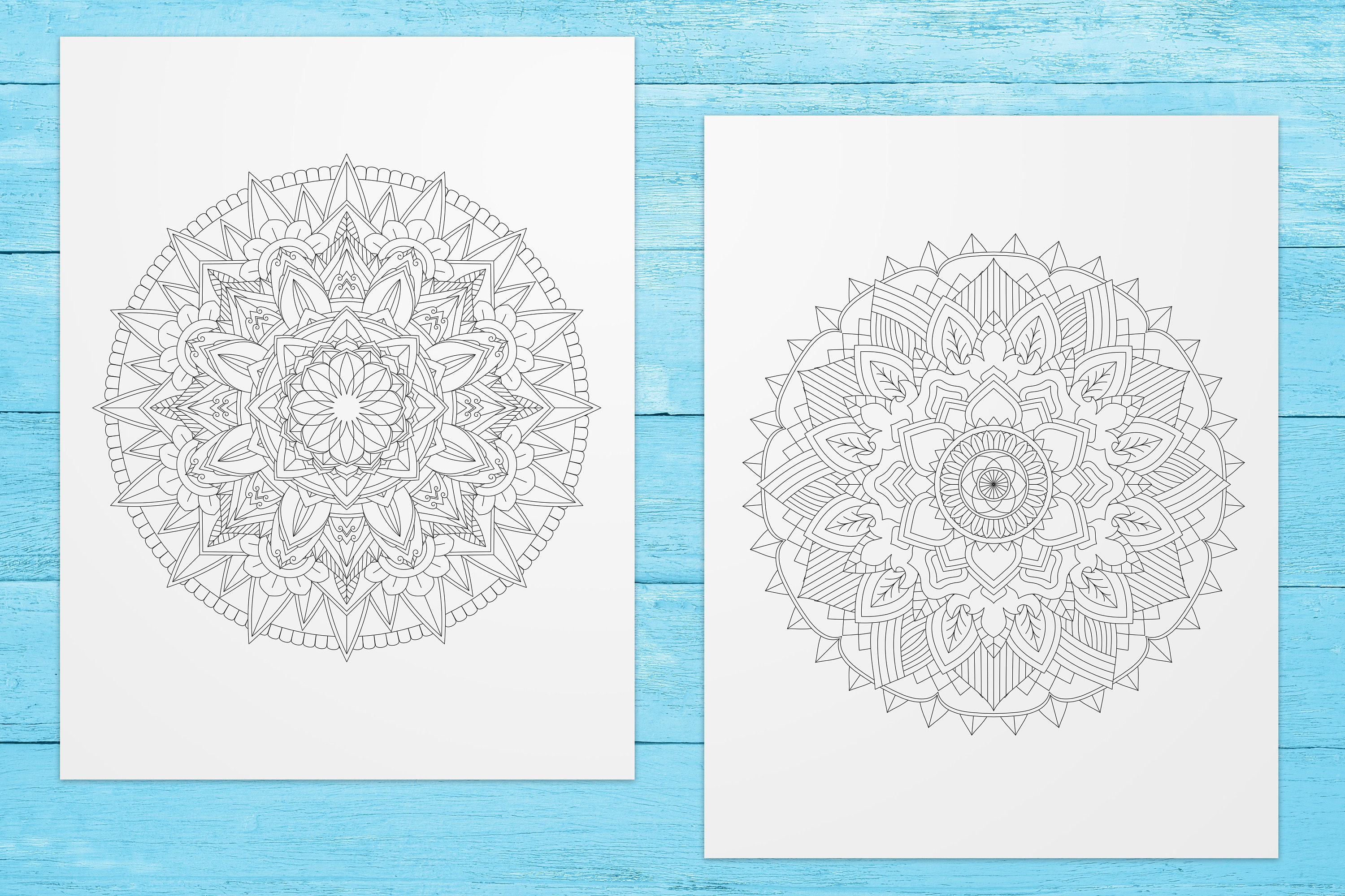 Mandala Coloring Book PDF for Adults Printable Stress Relief Pages - Etsy