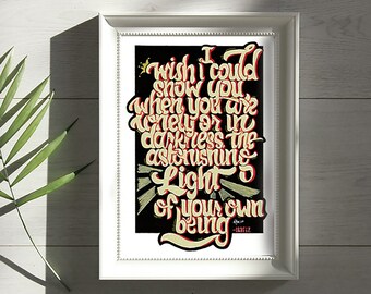 Hafiz Quote: Astonishing Light Of Your Being
