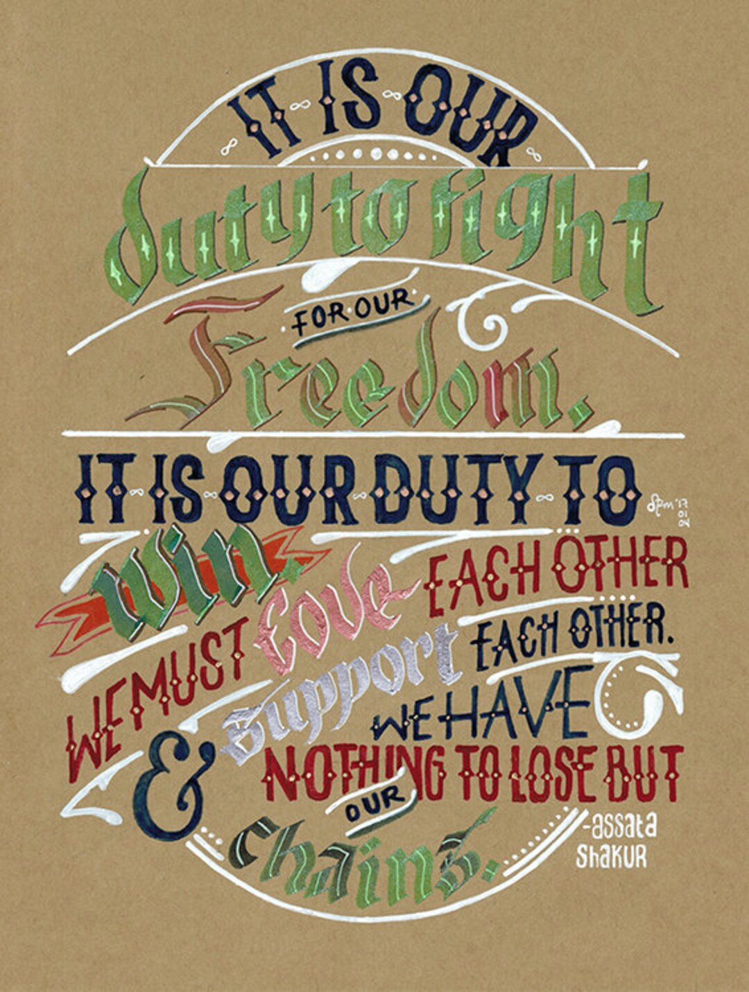 Assata Quote It is Our Duty Etsy