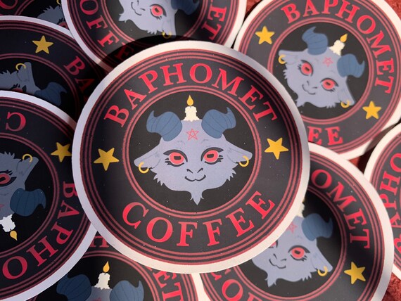 Baphomet coffee - spooky, journaling, stationary