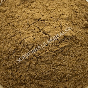 Dried Organic Akuamma Seed 100:1 Powdered Extract, Picralima nitida, for Sale from Schmerbals Herbals