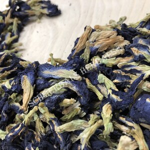 Dried All Natural Butterfly Pea Whole Flower, Clitoria ternatea, for Sale from Schmerbals Herbals