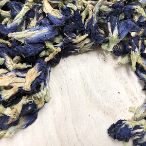 Dried All Natural Butterfly Pea Whole Flower, Clitoria ternatea, for Sale from Schmerbals Herbals