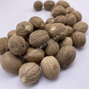Nutmeg, Myristica fragrans, All Natural Whole Seed ~ Schmerbals Herbals®