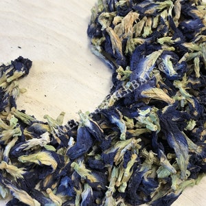 Dried All Natural Butterfly Pea Whole Flower, Clitoria ternatea, for Sale from Schmerbals Herbals