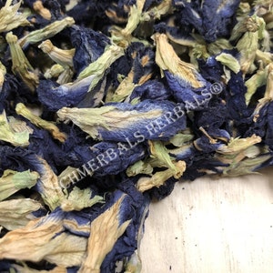 Dried All Natural Butterfly Pea Whole Flower, Clitoria ternatea, for Sale from Schmerbals Herbals