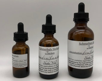 Wormwood, Artemisia absinthium, 2X Tincture / Liquid Extract ~ Schmerbals Herbals®
