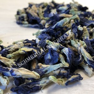 Dried All Natural Butterfly Pea Whole Flower, Clitoria ternatea, for Sale from Schmerbals Herbals