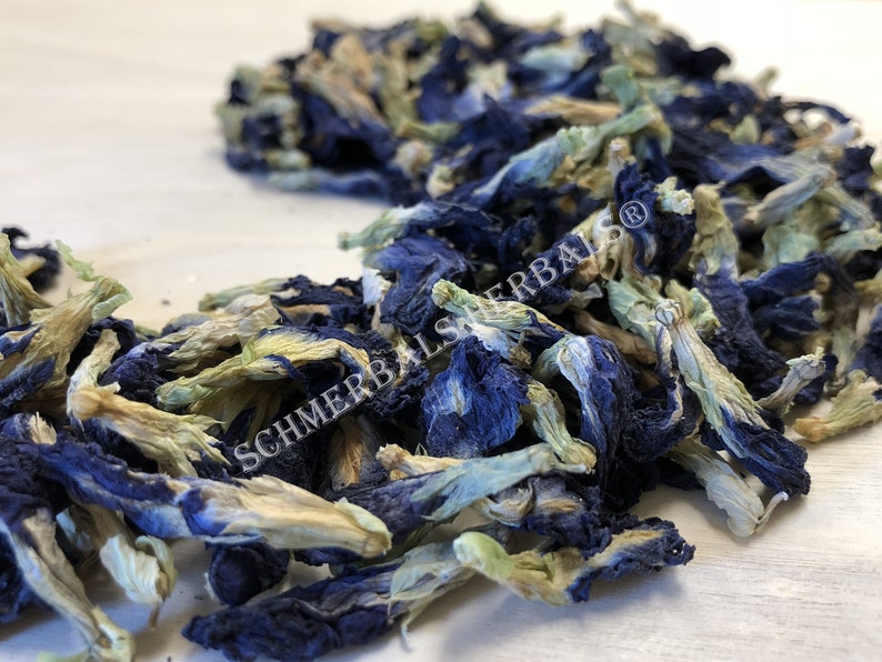 Dried All Natural Butterfly Pea Whole Flower, Clitoria ternatea, for Sale from Schmerbals Herbals