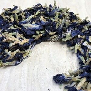 Dried All Natural Butterfly Pea Whole Flower, Clitoria ternatea, for Sale from Schmerbals Herbals