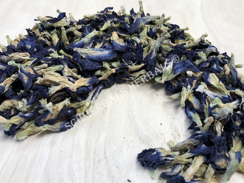 Dried All Natural Butterfly Pea Whole Flower, Clitoria ternatea, for Sale from Schmerbals Herbals