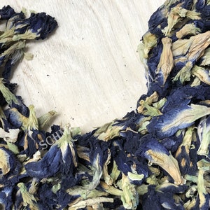 Dried All Natural Butterfly Pea Whole Flower, Clitoria ternatea, for Sale from Schmerbals Herbals