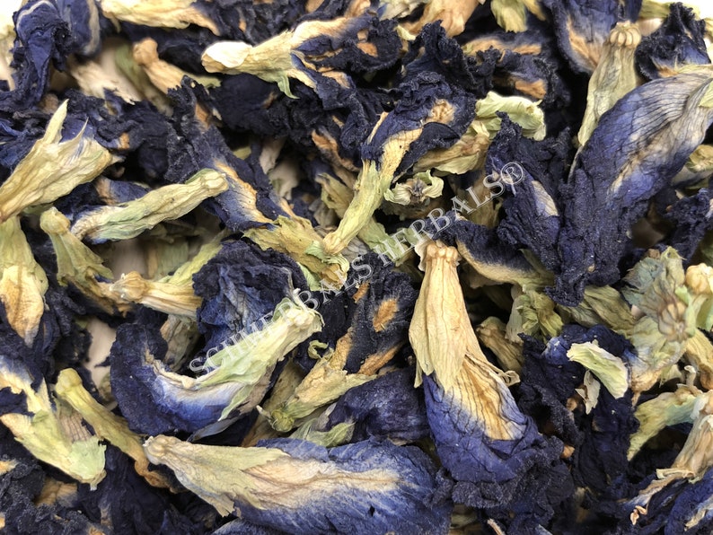 Dried All Natural Butterfly Pea Whole Flower, Clitoria ternatea, for Sale from Schmerbals Herbals