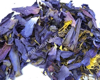 Blue Lotus, Nymphaea caerulea, Deep Purple Thai™ Pure Petals and Stamens ~ Schmerbals Herbals®